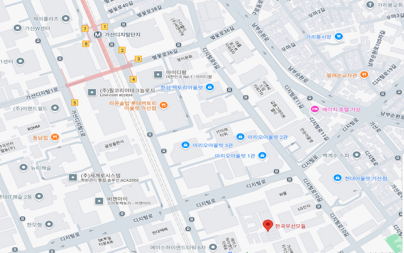 한국무선모듈위치